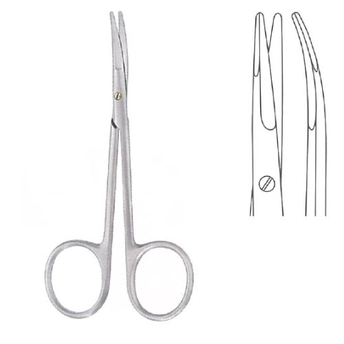 Kaye blepharoplasty dissecting scissors curved 11.5cm
