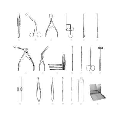 SET 8A DCR SURERY Set Of 20 Instruments