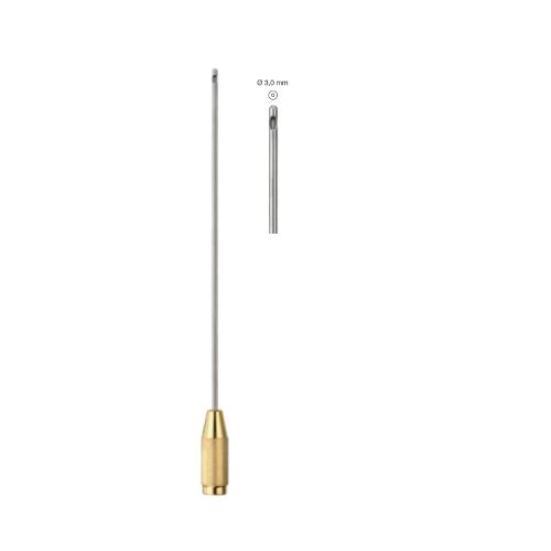Liposuction cannula - 1 central hole, point with hole