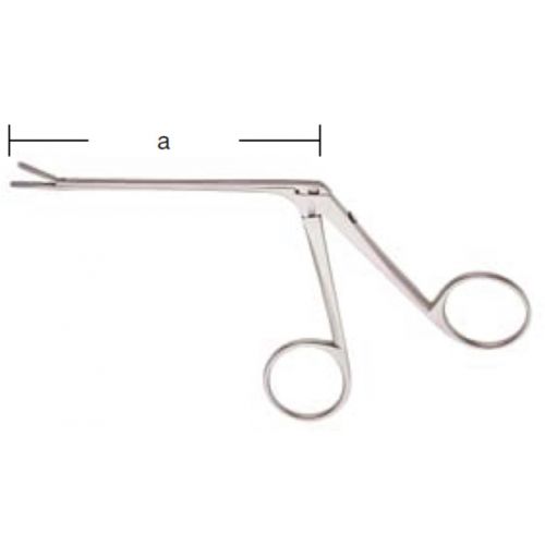 Duckbill ear forceps serrated: 80mm, 14cm