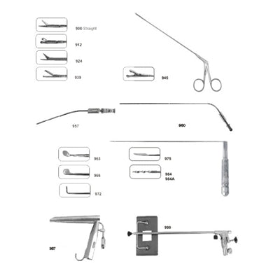 MICRO LARYNGEAL Set Of 15 Instruments