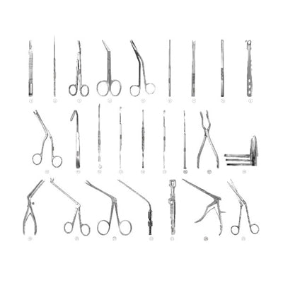 SET 7 SEPTORHINOPLASTY Set Of 25 Instruments